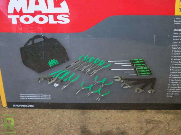 New Mac Tools P301886G 24Piece Hand Tool Set Roller Auctions