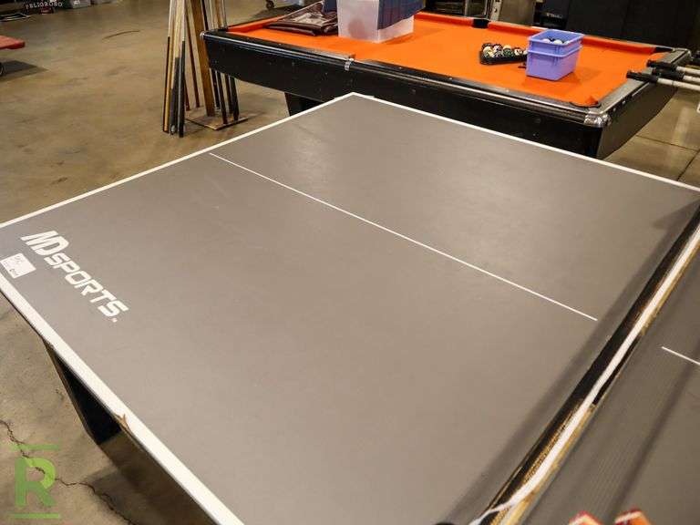 MD Sports Ping Pong Table With Balls and Paddles Roller Auctions