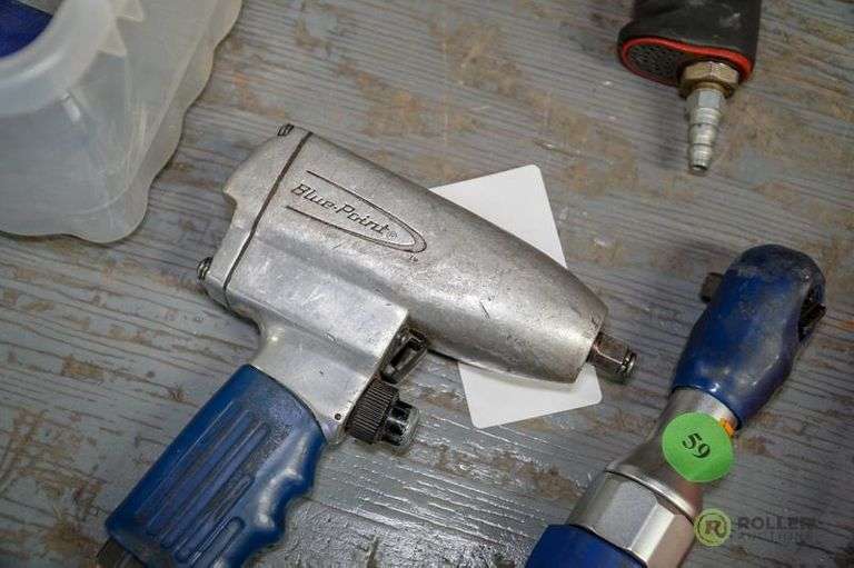Bluepoint AT380 Pneumatic Impact Wrench and AT702 Ratchet, 3/8in Drive ...