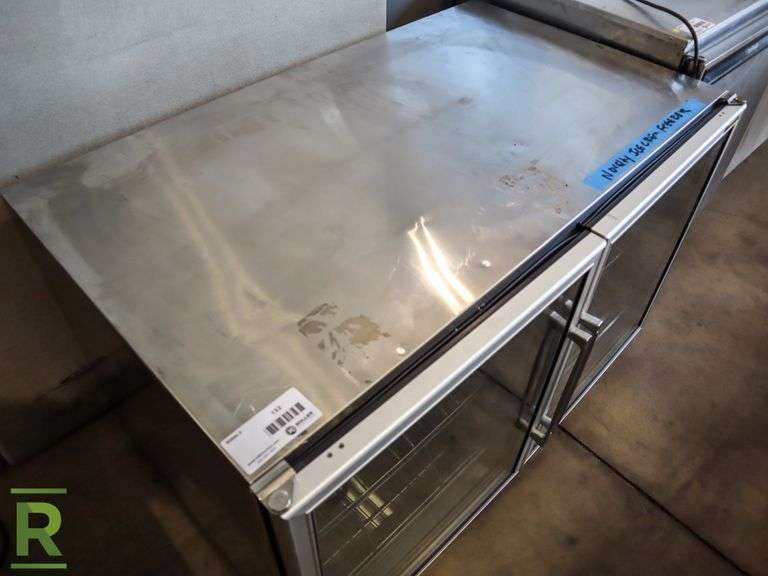 Silver King SKF48G 2Glass Door Under Counter Freezer Merchandiser Roller Auctions