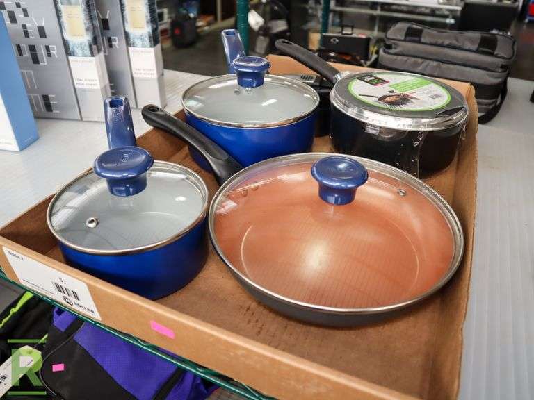 Tray of Pots and Pans Roller Auctions