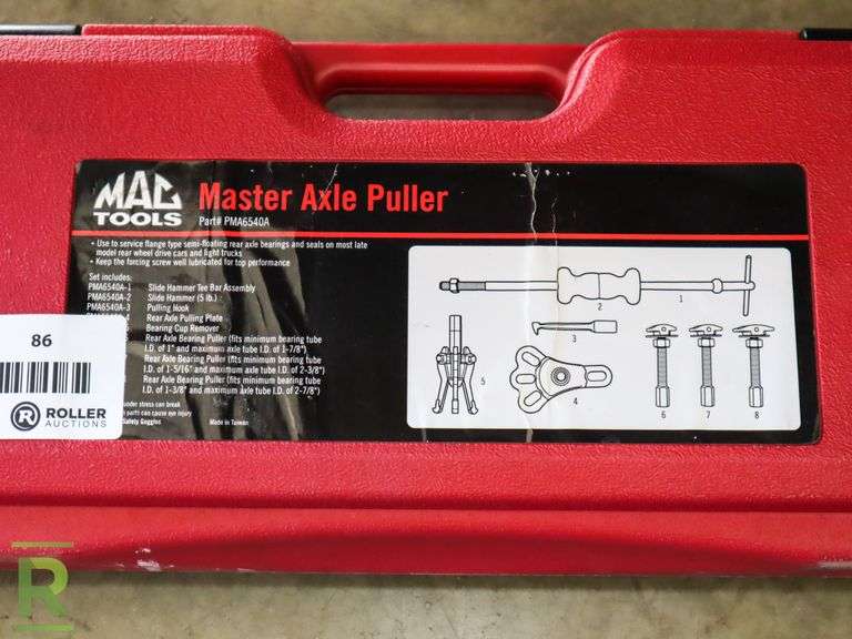 New Mac Tools PMA6540A Master Axle Puller Set Roller Auctions