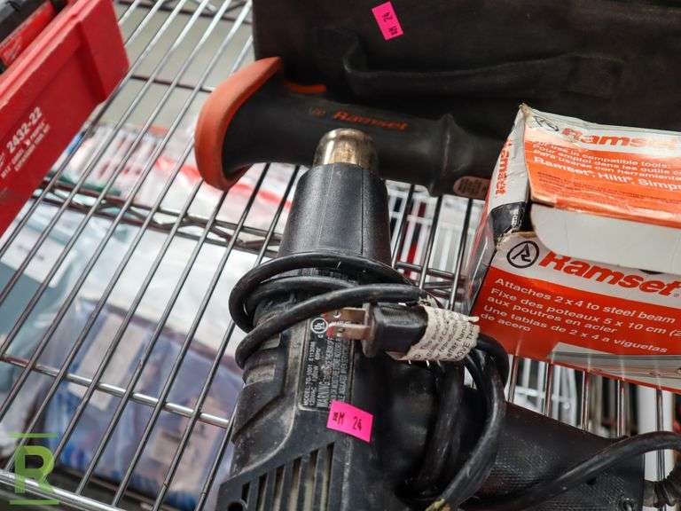 Ridgid R2601 Sander, Ramset Trigger Shot and Ace Heat Gun Roller Auctions
