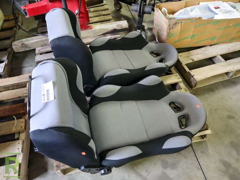 (2) Rail Mounted Race Car Seats Roller Auctions