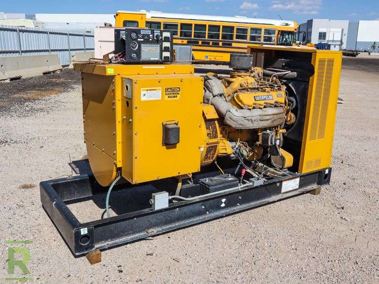 Caterpillar Skid Mounted Generator, 175KW, Caterpillar 3208 Diesel with