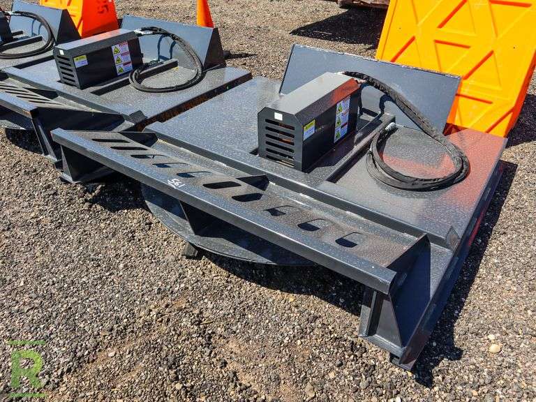 New Wolverine 72" Hydraulic Brush Cutter Attachment to Fit Skid Steer
