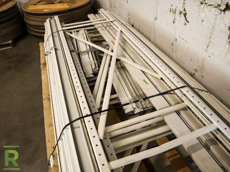 Lozier Hypermax Pallet Racking (8) 2' x 8' Uprights, (30) 8' Beams and