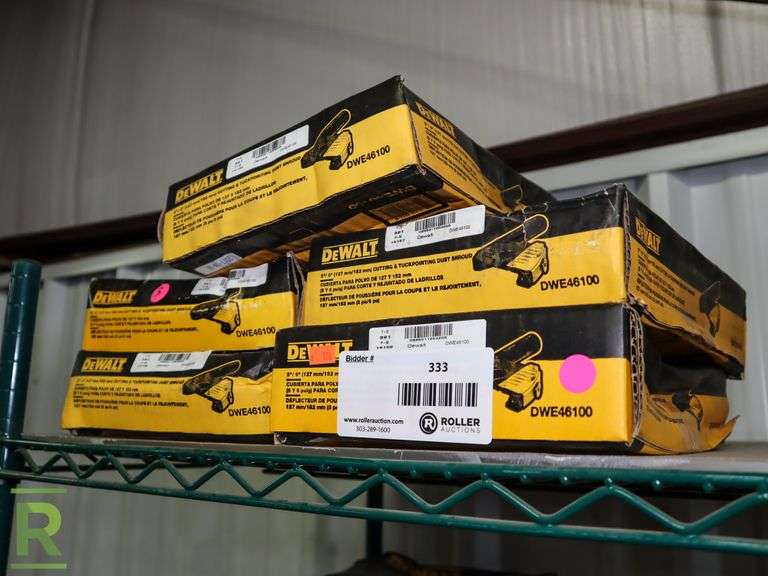 (5) New DeWalt DWE46100 5" / 6" Cutting and Tuck Pointing Dust Shrouds