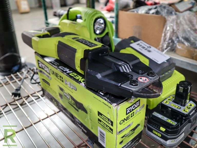Ryobi P592 Cordless Bolt Cutter, PSBRA02B Angle Drill and Portable