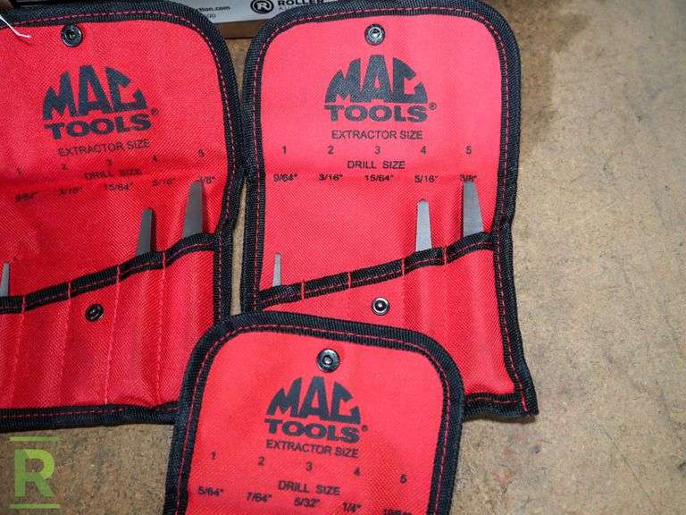 (5) Mac Tools Extractor Sets Roller Auctions