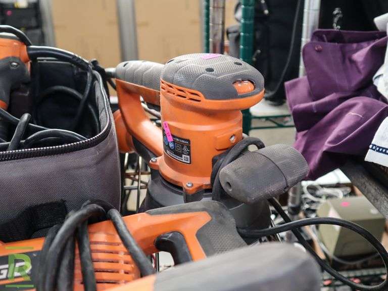 (5) Ridgid Power Tools, Saws, Sander and Drill Roller Auctions
