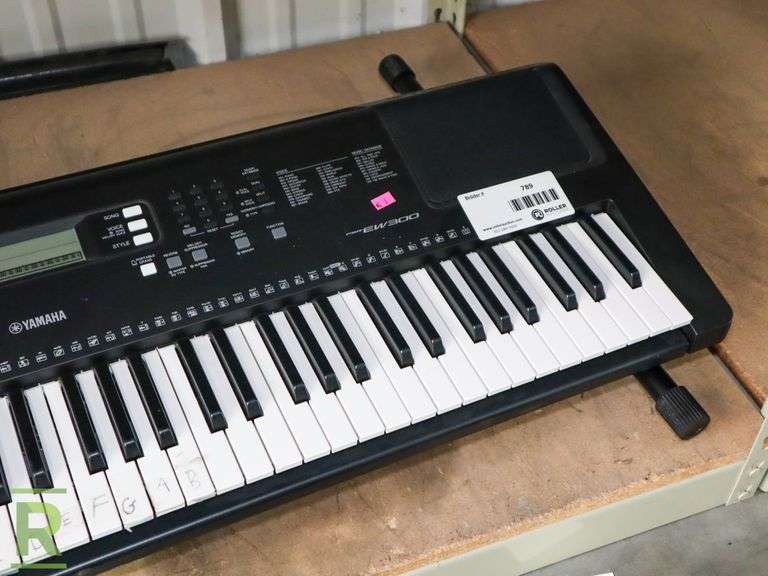 Yamaha EW300 Keyboard With Stand Roller Auctions