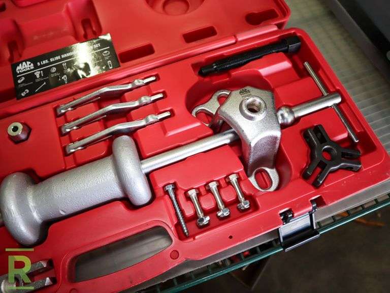 Mac Tools PS999B 5Lbs Slide Hammer Puller Set Roller