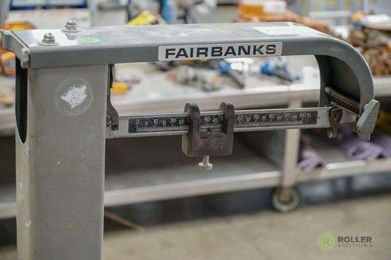 Fairbanks 413132 1000Lb Capacity Mobile Platform Scale Roller Auctions