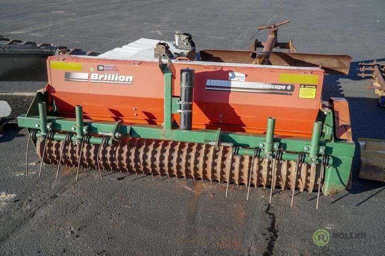 Brillion LLS6 Landscape 6 Seeder to Fit Skid Steer Roller Auctions