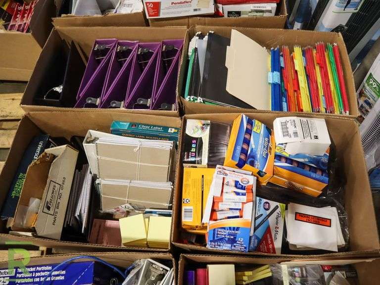 Pallet of Office Supplies Roller Auctions