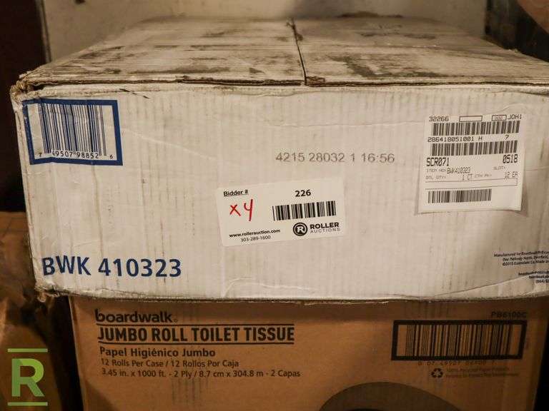 (4) Boxes of Boardwalk Jumbo Roll Toilet Paper BWK6100B, BWK410323