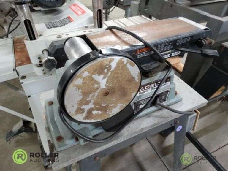Delta 31460 4in Belt / 6in Disc Sander on Stand Roller Auctions