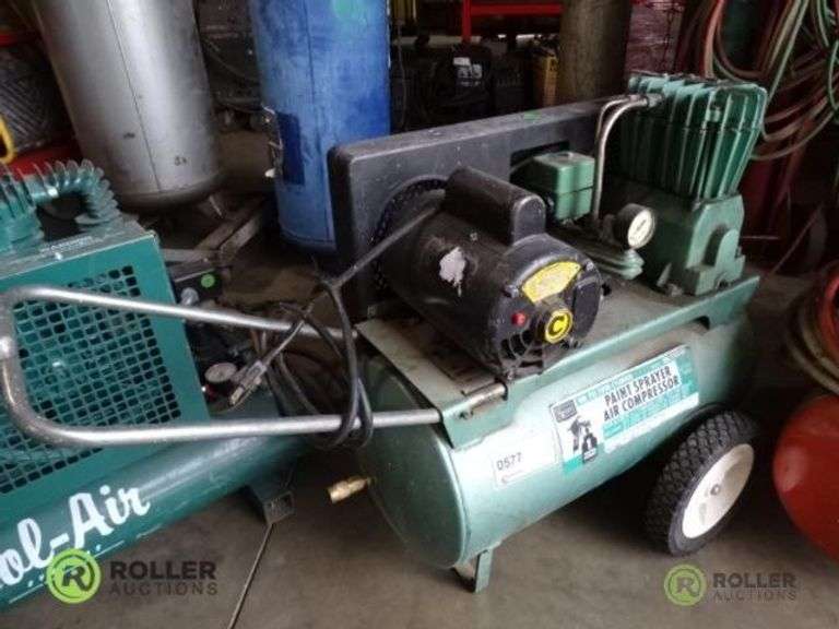 Sears 106.154540 Air Compressor, 100PSI, 12Gallon, Single Phase