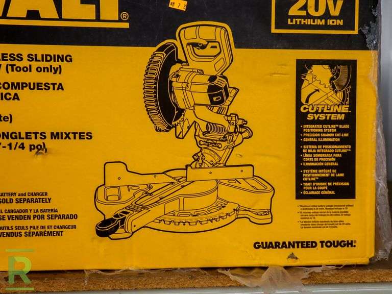 DeWalt DCS361B 7.25" Cordless Sliding Compound Miter Saw - Roller Auctions