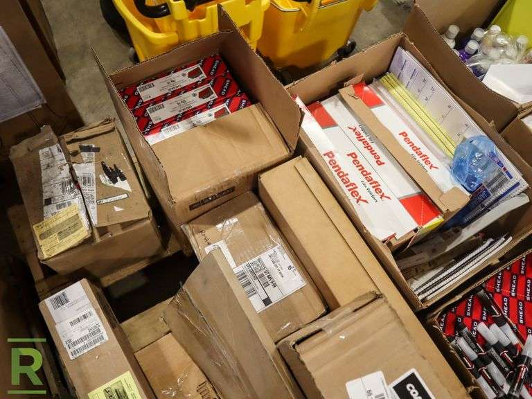 Pallet of Office Supplies Roller Auctions