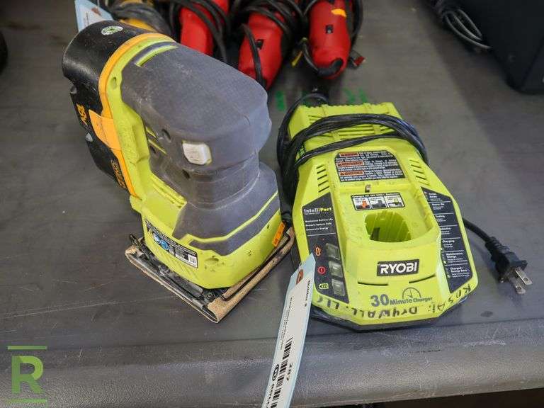 Ryobi P440 Cordless Palm Sander With Battery and Charger Roller Auctions