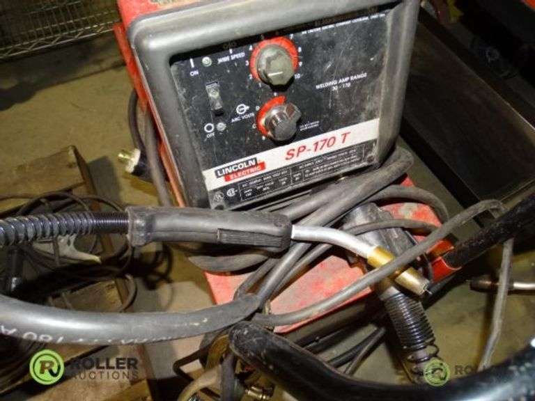 Lincoln SP170 T 170 Amp Welding Power Source on Cart Roller Auctions