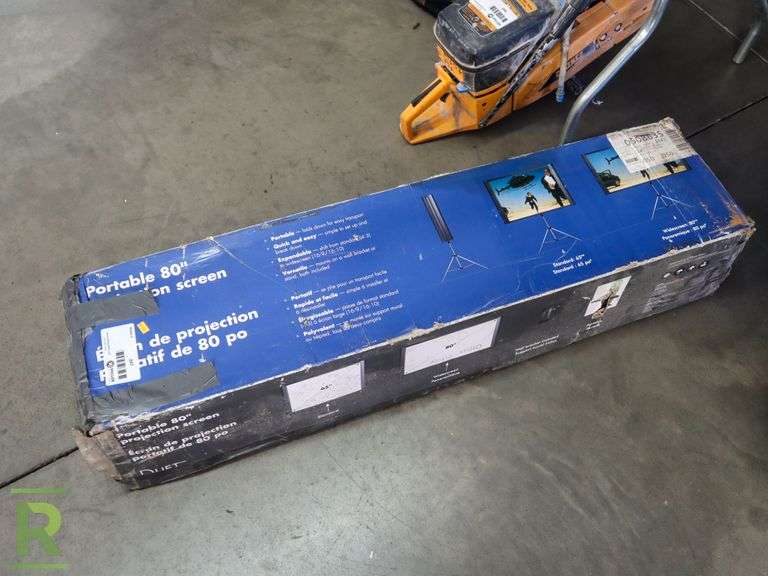 Duet Portable 80" Projection Screen - Roller Auctions