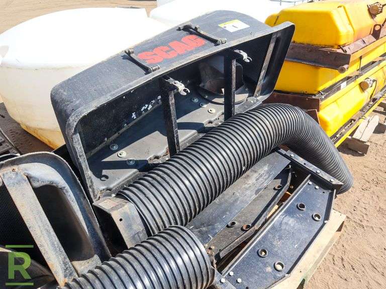 (4) Scag 3Bag Grass Catchers (Missing Parts) Roller Auctions