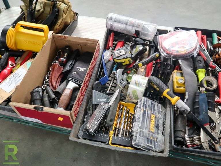 (5) Trays of Hand Tools - Roller Auctions
