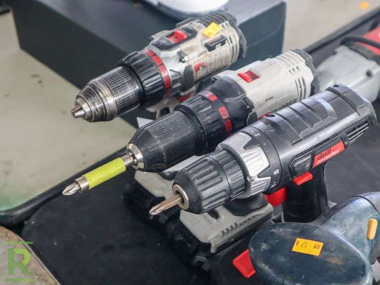 (3) Drills and 4-1/2 Circular Saw - Roller Auctions