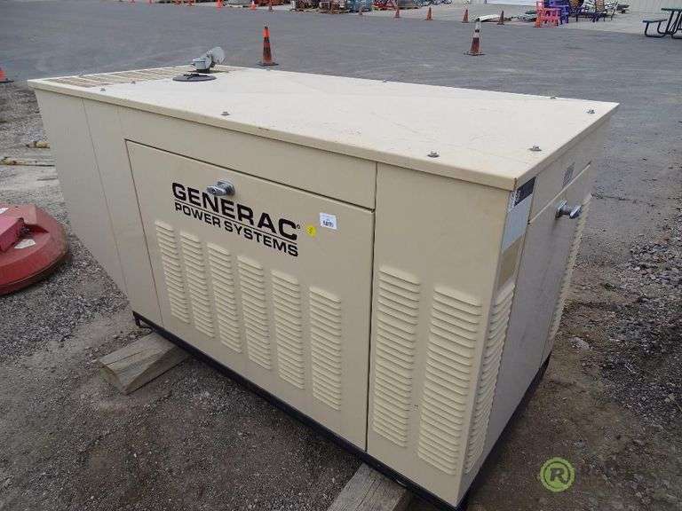 GENERAC Skid Mounted Generator, Mitsubishi 4Cylinder Engine, Converted to Natural Gas, No