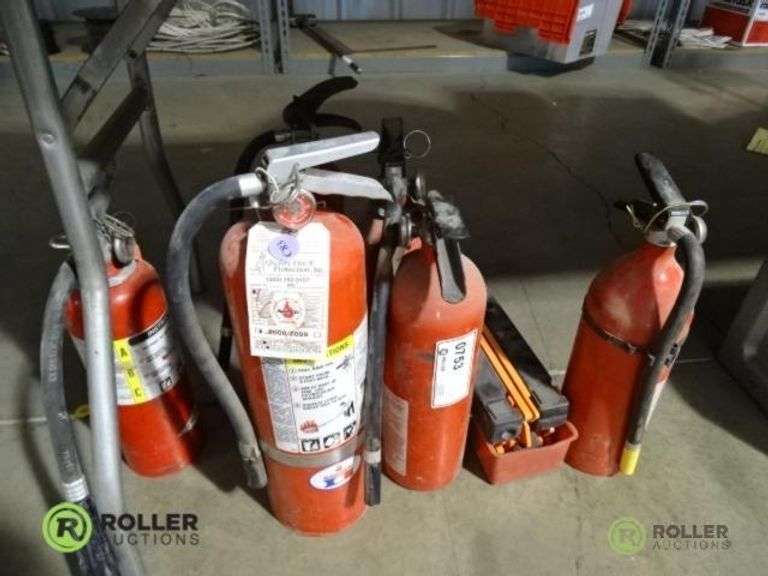 (6) Fire Extinguishers and Roadside Safety Kit Roller Auctions