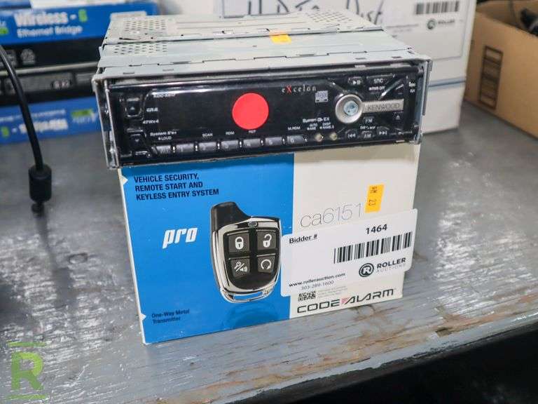 Code Alarm CA6151 Vehicle Security and Kenwood KDCX617 Stereo Roller