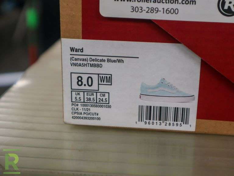 New Vans Ward Canvas Shoes, Women's 8 - Roller Auctions