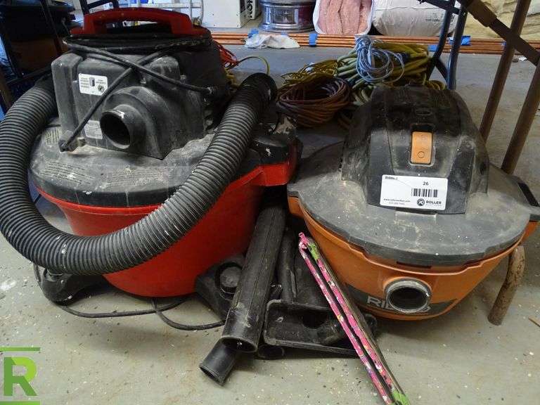 Ridgid HD06001 Wet / Dry Vac and Craftsman Wet / Dry Vac Roller Auctions