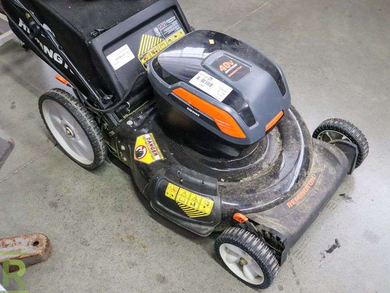 Remington 40V Electric Lawnmower With Battery and Charger (Missing (1) 20V Battery) - Roller Auctions