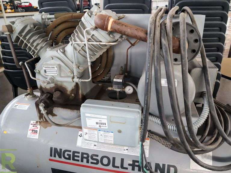 Ingersoll Rand T30 Horizontal Air Compressor, 175-PSI, 120-Gallon Tank, 230V, Single Phase - Roller Auctions