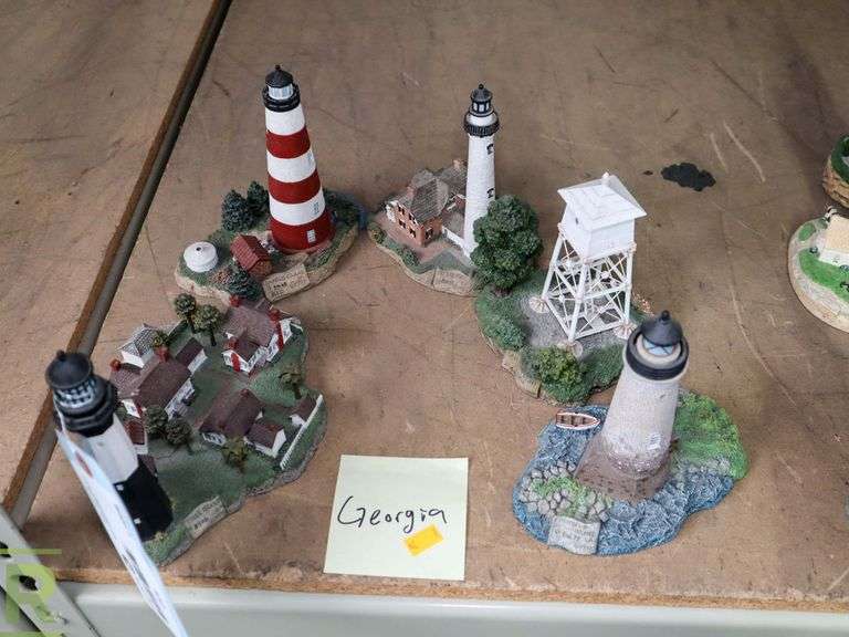 (5) Harbour Lights Collectable Lighthouses, Georgia - Roller Auctions