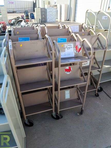 (11) 3-Tier Library Carts - Roller Auctions