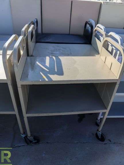 (12) 2-Tier Library Carts - Roller Auctions