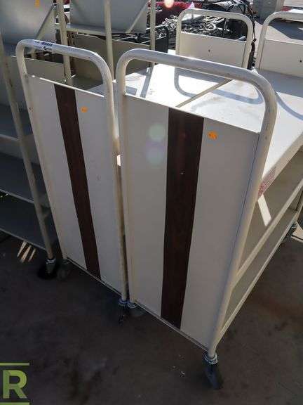 (2) 3-Tier Library Carts - Roller Auctions