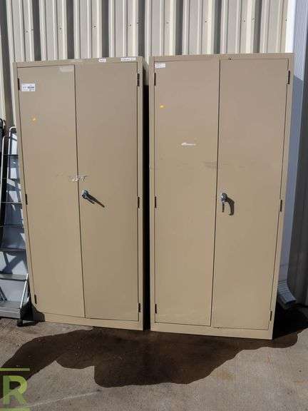 (2) 2-Door Metal Cabinets - Roller Auctions