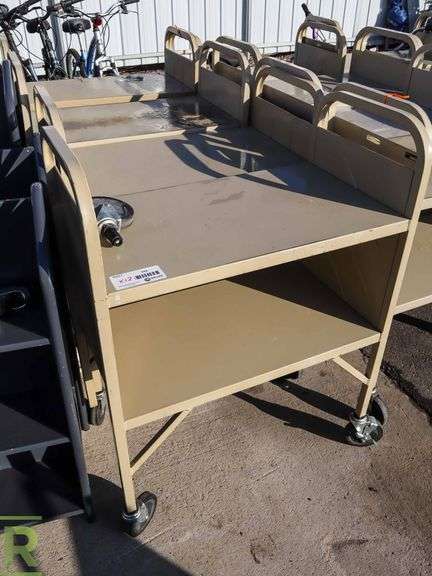 (12) 2-Tier Library Carts - Roller Auctions