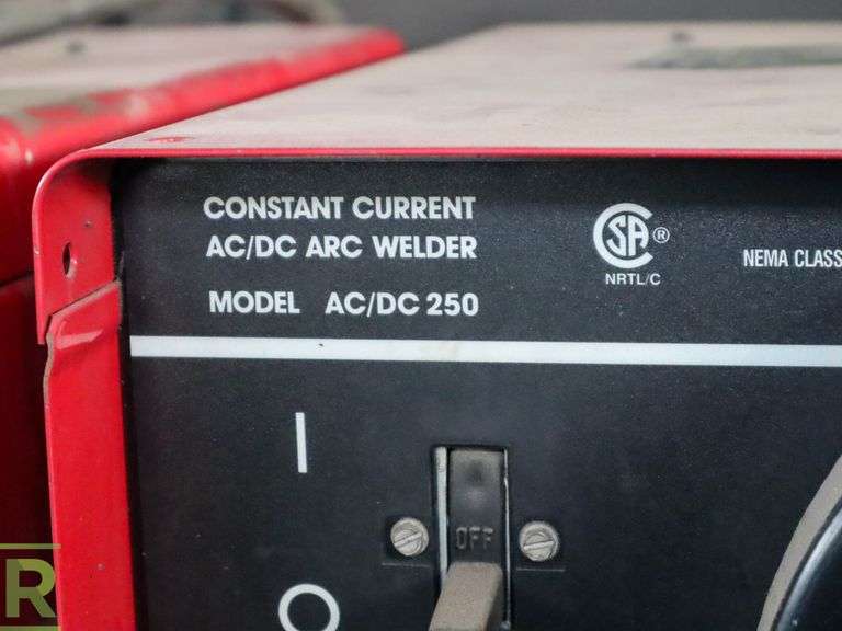 Lincoln Electrical Ideal Arc AC/DC 250 Arc Welder, 208-460V, 3PH - Roller Auctions