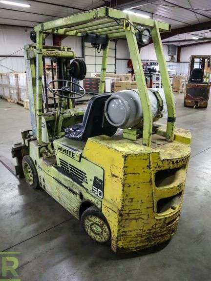 White 50 5,000 Lb. Forklift - Roller Auctions