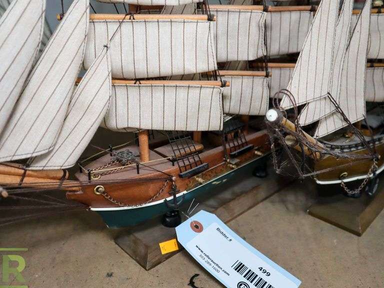 (3) Collectable Ships - Roller Auctions