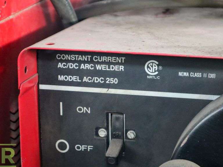 Lincoln Electrical Ideal Arc AC/DC 250 Arc Welder, 208-460V, 3PH - Roller Auctions