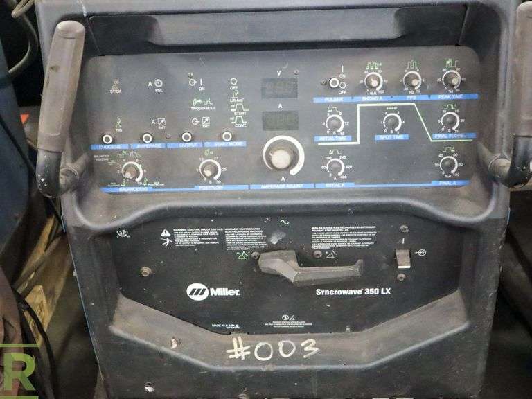 Miller Syncrowave 350LX Welder 208-460V, 3PH - Roller Auctions