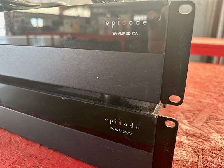 Episode EA-AMP-8D-70A and EA-AMP-12D-70A Digital Amplifiers (12-Channel Unit Needs Repair) - Roller Auctions